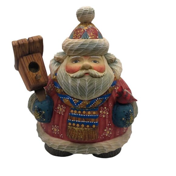G. Debrekht Home for the Holidays Santa Bird Lovers Series 2007 Limited - Picture 1 of 11